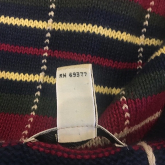 Vintage Multicolor Sweater Button-down Flower Appliqués Large - Picture 9 of 10